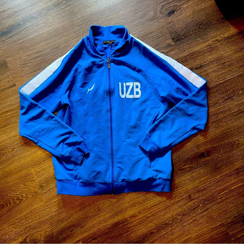 FRATELLI CASA UZBEKISTAN Football Jersey Men’s SZ XL pool blue